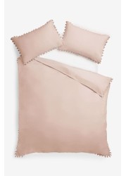 Pom Pom Duvet Cover And Pillowcase Set