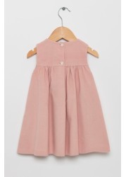 Trotters London Pink Jemima Smocked Pinafore