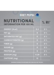 Pepsi Diet Carbonated Soft Drink Can 330ml