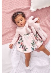 Lipsy Baby Long Sleeve Dress With Matching Knicker