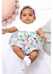 Lipsy Baby Puff Sleeve Dress With Matching Knicker