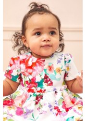 Lipsy Baby Puff Sleeve Dress With Matching Knicker