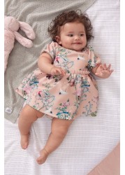 Lipsy Baby Puff Sleeve Dress With Matching Knicker