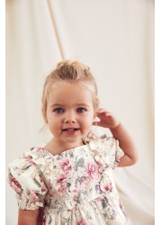 Printed Puff Sleeve Dress (3mths-8yrs)