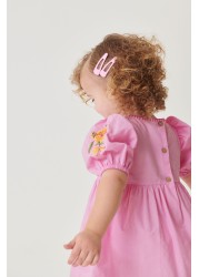 Embroidered Puff Sleeve Dress (3mths-8yrs)