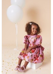 Floral Print Taffeta Dress (3mths-8yrs)