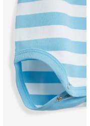 Benetton Striped Polo Bodysuit