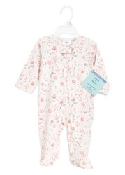 aden + anais Comfort Knit Perennial Footie Bodysuit