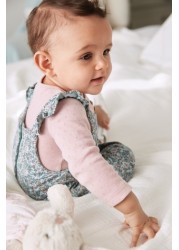 Ditsy Baby Dungarees (0mths-3yrs)