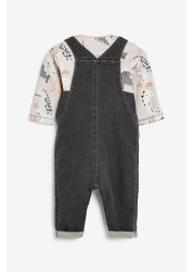 Baby Denim Dungaree And Bodysuit Set (0mths-3yrs)