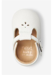 Leather T-Bar Baby Shoes (0-18mths)