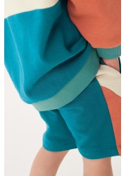 Colourblock Jersey Sweatshirt & Short Set (3mths-7yrs)