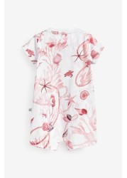 Baker by Ted Baker Printed Romper And Hat Set