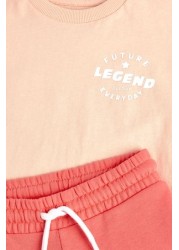 Tonal Oversized T-Shirt And Shorts Set (3mths-7yrs)