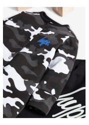 Hype. Baby Black Camo Sleepsuits 2 Pack