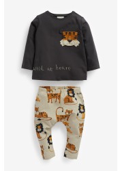 Baby 2 Pack T-Shirt & Leggings Set (0mths-3yrs)