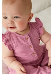 Baby Woven Crinkle Romper (0mths-2yrs)