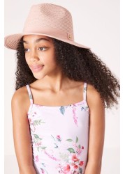 Lipsy Straw Fedora Hat Older