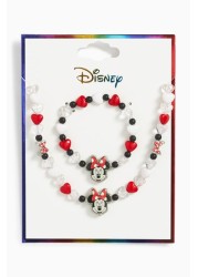 Minnie Mouse Beaded Jewellery Set