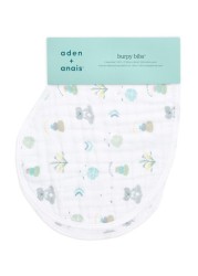 aden + anais White Cotton Muslin Now + Zen Burpy Bibs 2 Pack