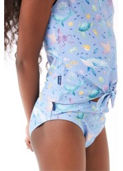 FatFace Blue Under The Sea Tankini Top