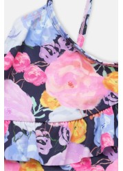 Angel & Rocket Blue Floral Printed Swimsuit