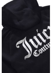 Juicy Couture Blue Juicy Velour Raglan Hoodie