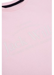 Jack Wills Pink Script T-Shirt