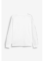 adidas Originals White Long Sleeve Cali T-Shirt