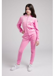 Juicy Couture Pink Velour Slim Joggers