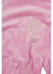 Juicy Couture Pink Velour Zip Through Hoodie