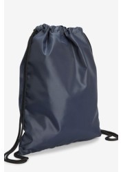 School Drawstring Bag with internal Zip Pocket