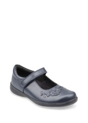 Start Rite Wish Navy Blue Leather Pretty School Shoe