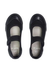 ToeZone Black One Strap Plimsoles