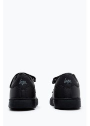 Hype. Kids Black Velcro Trainers