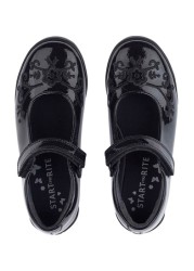 Start-Rite Hopscotch Black Patent Smart School Shoes