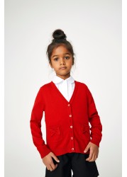 Bow Pocket School Cardigan (3-16yrs)