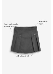 Embroidered Pleat Skirt (3-16yrs)