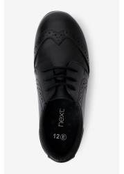 School Leather Lace-Up Brogues Narrow Fit (E)