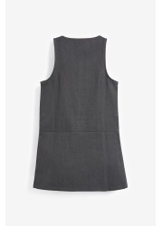 مدرسة Zip Front Pinafore (3-14 سنة) قياسية