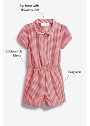 Gingham School Playsuit (3-14yrs)