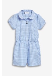 Gingham School Playsuit (3-14yrs)