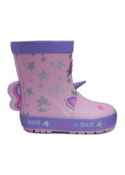 حذاء ToeZone Pink Unicorn Wellies