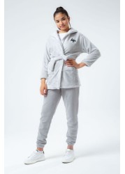 Hype. Kids Grey Marl Robe