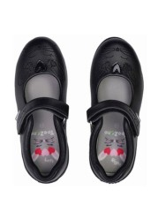 ToeZone Black Single Strap Novelty Bunny School Shoes