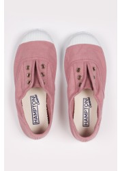 Trotters London Plum Canvas Shoes