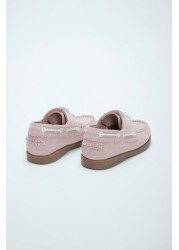 Crew Clothing Pink Deck Shoes