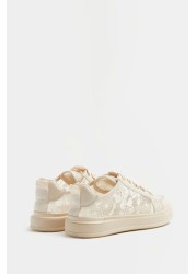 River Island White Og Ks Lace Plim Shoes