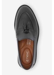 School Leather Tassel Loafers