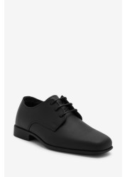Leather Derby Lace-Up Shoes